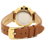 Buy Shop Michael Kors Portia Quartz White Dial Brown Leather Strap Watch For Women - MK2734 USA Online