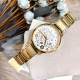 Buy Shop Michael Kors Portia Quartz White Dial Gold Steel Strap Watch for Women - MK3840 USA Online