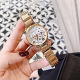 Buy Shop Michael Kors Portia Quartz White Dial Gold Steel Strap Watch for Women - MK3840 USA Online