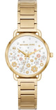 Buy Shop Michael Kors Portia Quartz White Dial Gold Steel Strap Watch for Women - MK3840 USA Online