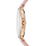 Buy Shop Michael Kors Portia Quartz White Dial Pink Leather Strap Watch For Women - MK2659 USA Online