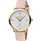 Buy Shop Michael Kors Portia Quartz White Dial Pink Leather Strap Watch For Women - MK2659 USA Online