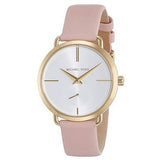 Buy Shop Michael Kors Portia Quartz White Dial Pink Leather Strap Watch For Women - MK2659 USA Online