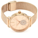 Buy Shop Michael Kors Portia Rose Gold Dial Rose Gold Mesh Bracelet Watch for Women - MK3845 USA Online