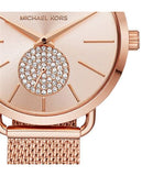 Buy Shop Michael Kors Portia Rose Gold Dial Rose Gold Mesh Bracelet Watch for Women - MK3845 USA Online