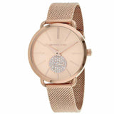 Buy Shop Michael Kors Portia Rose Gold Dial Rose Gold Mesh Bracelet Watch for Women - MK3845 USA Online