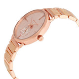 Buy Shop Michael Kors Portia Quartz Rose Gold Dial Rose Gold Steel Strap Watch For Women - MK3678 USA Online