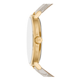 Buy Shop Michael Kors Pyper Analog Silver Dial White Leather Strap Watch for Women - MK2946 USA Online