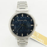 Buy Shop Michael Kors Pyper Blue Dial Silver Steel Strap Watch For Women - MK4671 USA Online