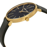 Buy Shop Michael Kors Pyper Black Dial Black Leather Strap Watch For Women - MK2747 USA Online