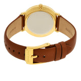 Buy Shop Michael Kors Pyper Quartz Silver Dial Brown Leather Watch For Women - MK2740 USA Online