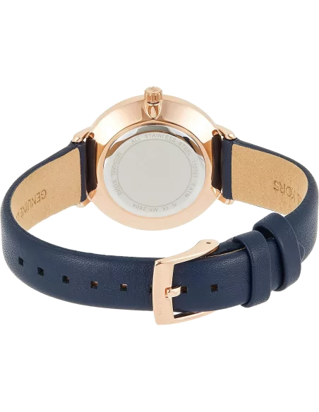 Buy Shop Michael Kors Pyper Analog White Dial Black Leather Strap Watch For Women - MK2804 USA Online