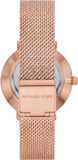 Buy Shop Michael Kors Pyper Quartz Mother of Pearl White Dial Rose Gold Mesh Strap Watch For Women - MK4588 USA Online