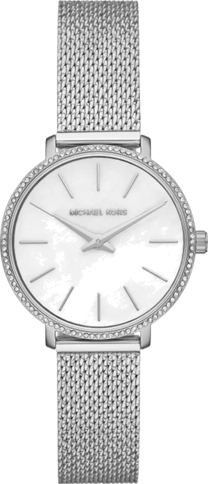 Buy Shop Michael Kors Pyper Quartz Mother of Pearl White Dial Silver Mesh Strap Watch For Women - MK4618 USA Online