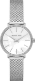 Buy Shop Michael Kors Pyper Quartz Mother of Pearl White Dial Silver Mesh Strap Watch For Women - MK4618 USA Online