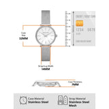 Buy Shop Michael Kors Pyper Quartz Mother of Pearl White Dial Silver Mesh Strap Watch For Women - MK4618 USA Online