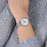Buy Shop Michael Kors Pyper Quartz Mother of Pearl White Dial Silver Mesh Strap Watch For Women - MK4618 USA Online