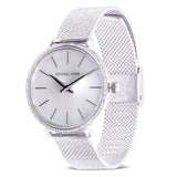 Buy Shop Michael Kors Pyper Quartz Mother of Pearl White Dial Silver Mesh Strap Watch For Women - MK4618 USA Online