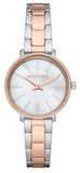 Buy Shop Michael Kors Pyper Quartz Mother of Pearl White Dial Two Tone Steel Strap Watch For Women - MK1066 USA Online
