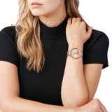 Buy Shop Michael Kors Pyper Quartz Rose Gold Dial Rose Gold Mesh Strap Watch For Women - MK4340 USA Online