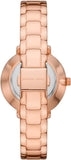 Buy Shop Michael Kors Pyper Quartz Rose Gold Dial Rose Gold Steel Strap Watch For Women - MK1040 USA Online