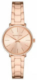 Buy Shop Michael Kors Pyper Quartz Rose Gold Dial Rose Gold Steel Strap Watch For Women - MK1040 USA Online