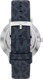 Buy Shop Michael Kors Pyper Quartz Silver Dial Blue Leather Strap Watch For Women - MK7244 USA Online