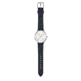 Buy Shop Michael Kors Pyper Quartz Silver Dial Blue Leather Strap Watch For Women - MK7244 USA Online