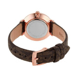 Buy Shop Michael Kors Pyper Quartz Silver Dial Brown Leather Strap Watch for Women - MK1036 USA Online