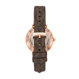 Buy Shop Michael Kors Pyper Quartz Silver Dial Brown Leather Strap Watch for Women - MK1036 USA Online