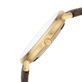 Buy Shop Michael Kors Pyper Quartz Silver Dial Brown Leather Strap Watch For Women - MK2857 USA Online