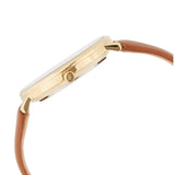 Buy Shop Michael Kors Pyper Quartz Silver Dial Brown Leather Watch For Women - MK2740 USA Online