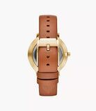 Michael Kors Pyper Quartz Silver Dial Brown Leather Watch For Women - MK2740