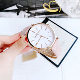 Buy Shop Michael Kors Pyper Quartz Silver Dial Pink Leather Strap Watch for Women - MK2947 USA Online