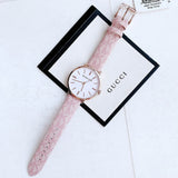 Buy Shop Michael Kors Pyper Quartz Silver Dial Pink Leather Strap Watch for Women - MK2947 USA Online