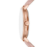 Buy Shop Michael Kors Pyper Quartz Silver Dial Pink Leather Strap Watch for Women - MK2947 USA Online
