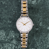 Buy Shop Michael Kors Pyper Quartz Silver Dial Two Tone Steel Strap Watch For Women - MK1041 USA Online