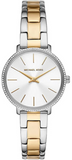 Buy Shop Michael Kors Pyper Quartz Silver Dial Two Tone Steel Strap Watch For Women - MK1041 USA Online
