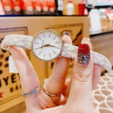Buy Shop Michael Kors Pyper Quartz Silver Dial White Leather Strap Watch For Women - MK1037 USA Online