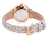 Buy Shop Michael Kors Pyper Quartz Silver Dial White Leather Strap Watch For Women - MK1037 USA Online