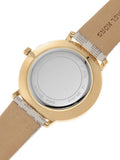 Buy Shop Michael Kors Pyper Quartz Silver Dial White Leather Strap Watch For Women - MK2858 USA Online