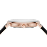 Buy Shop Michael Kors Pyper Quartz White Dial Black Leather Strap Watch For Women - MK2834 USA Online