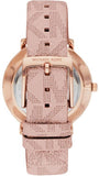 Buy Shop Michael Kors Pyper Quartz White Dial Pink Leather Strap Watch For Women - MK2859 USA Online