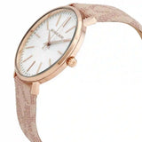 Buy Shop Michael Kors Pyper Quartz White Dial Pink Leather Strap Watch For Women - MK2859 USA Online