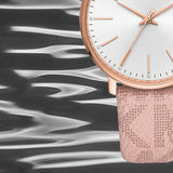 Buy Shop Michael Kors Pyper Quartz White Dial Pink Leather Strap Watch For Women - MK2859 USA Online