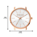 Buy Shop Michael Kors Pyper Quartz White Dial Pink Leather Strap Watch For Women - MK2859 USA Online