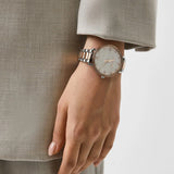 Buy Shop Michael Kors Pyper Quartz White Dial Two Tone Steel Strap Watch For Women - MK4667 USA Online
