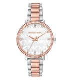 Buy Shop Michael Kors Pyper Quartz White Dial Two Tone Steel Strap Watch For Women - MK4667 USA Online