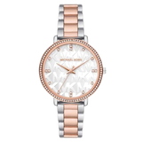 Buy Shop Michael Kors Pyper Quartz White Dial Two Tone Steel Strap Watch For Women - MK4667 USA Online