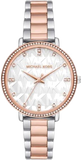 Buy Shop Michael Kors Pyper Quartz White Dial Two Tone Steel Strap Watch For Women - MK4667 USA Online
